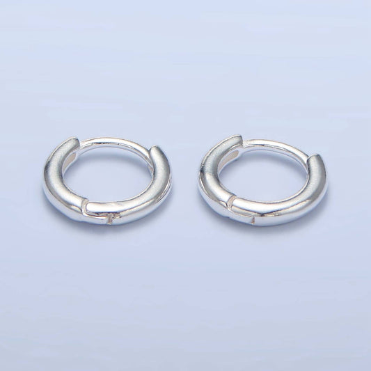 Sterling Silver Huggie Hoops